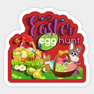 Easter Egg Hunt Sticker